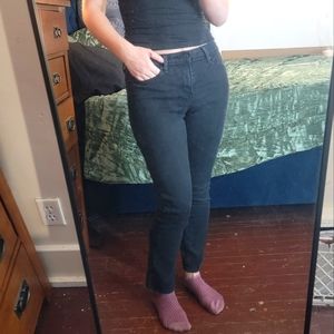 Levi's Black Midrise Slim Jeans sz 8